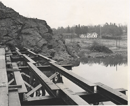 Brobbygget mellan Stora och Lilla Askerön